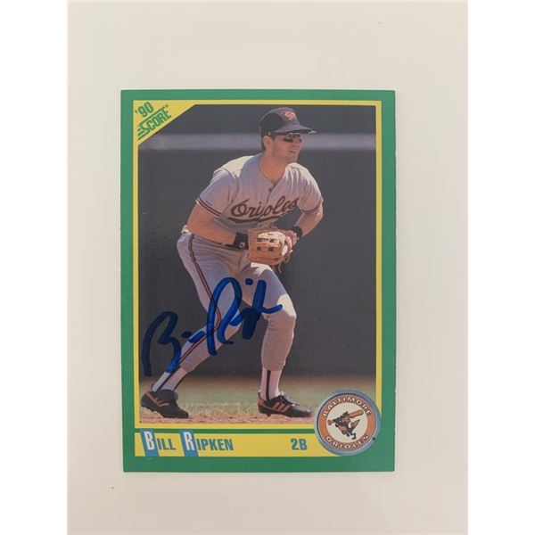 Bill Ripken signed baseball card
