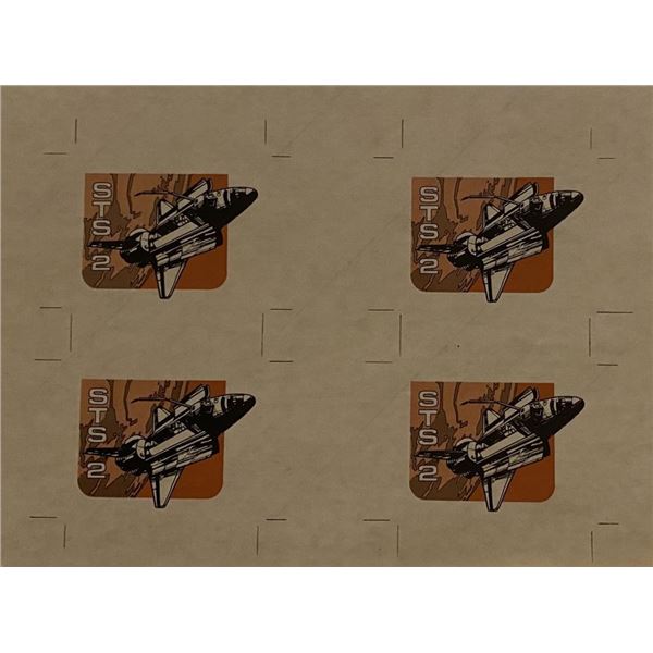 1981 STS-2 NASA second flight Columbia Space Shuttle Transportation vintage decal