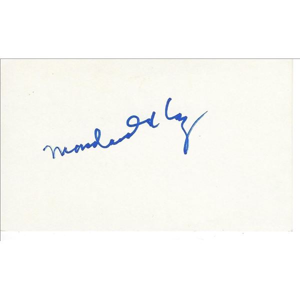 Miracle on 34th Street Macdonald Carey original signature