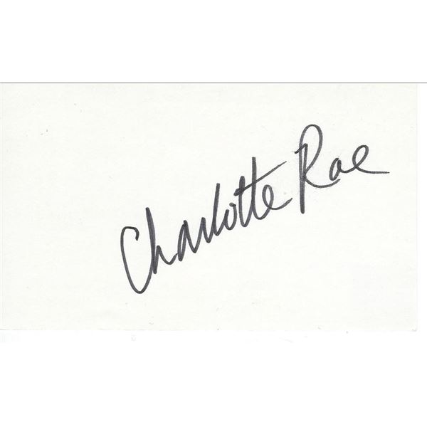 The Facts of Life Charlotte Rae original signature