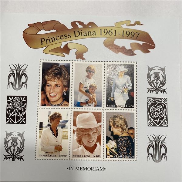 Sierra Leone Princess Diana commemorative stamp set