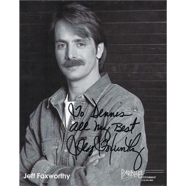 Comedian Jeff Foxworthy signed photo