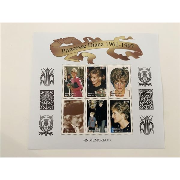 Princess Diana commemorative stamp set