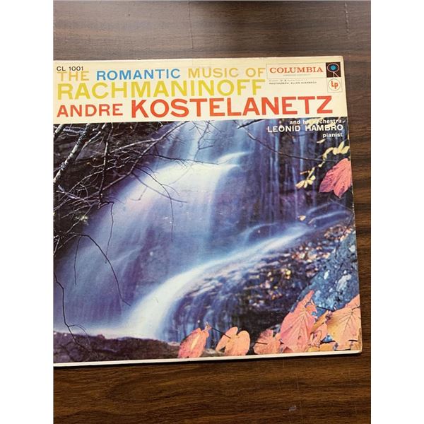 The Romantic Music Of Rachmaninoff Andre Kostelanetz Album