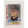 Image 1 : John McNamara signed baseball card