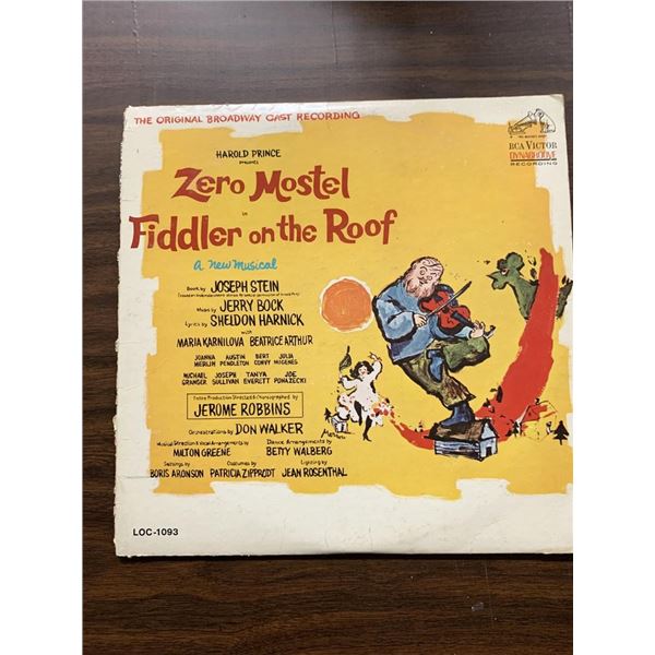 Zero Mostel In Fiddler On The Roof (The Original Broadway Cast Recording) Album
