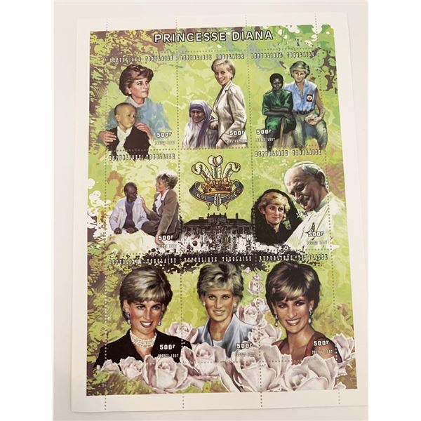 Princess Diana commemorative stamp set