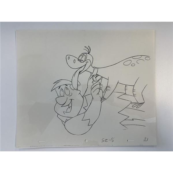 The Flintstones original hand drawn artwork for cartoon