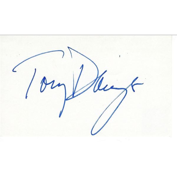 Taxi Tony Danza original signature