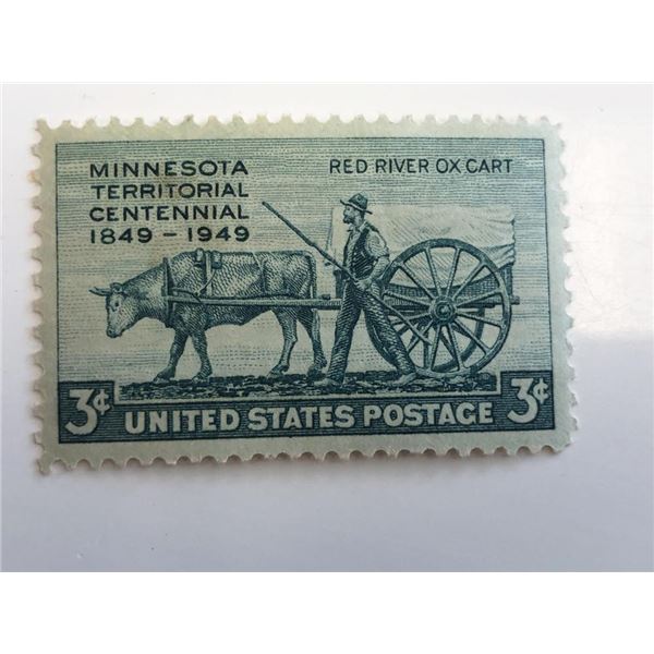 1949 3c Minnesota Territory Centennial Stamp
