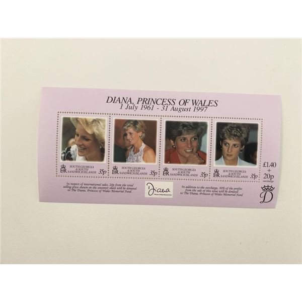 Diana Princess of Wales commemorative stamp set