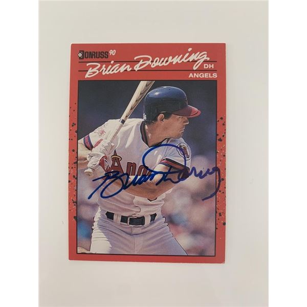 Brian Downing signed baseball card