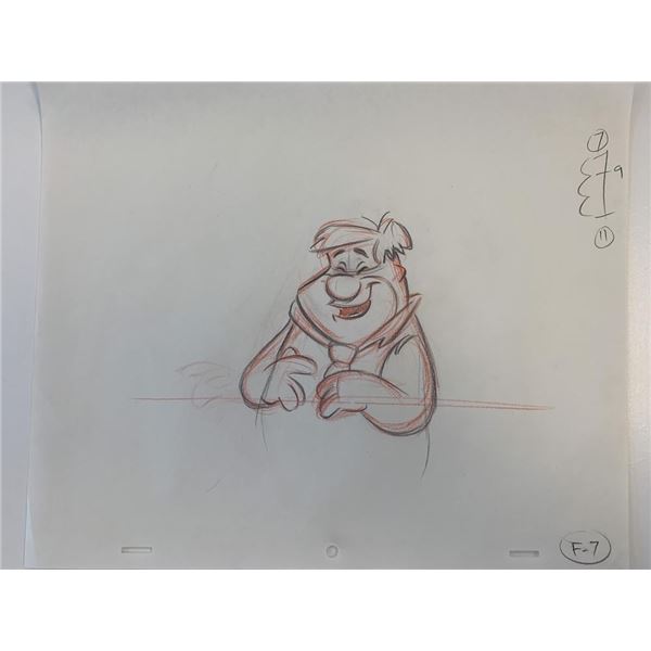 The Flintstones original hand drawn artwork for cartoon
