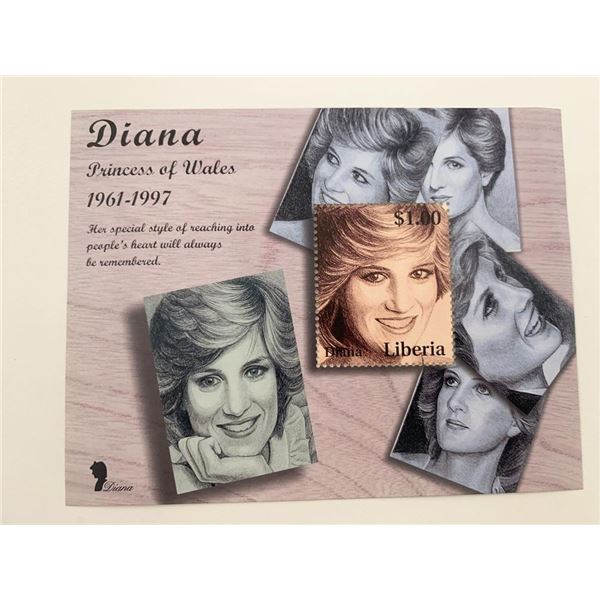 Liberia Diana Princess of Wales commemorative stamp