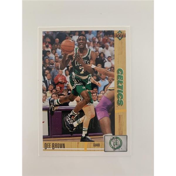Dee Brown signed basketball card