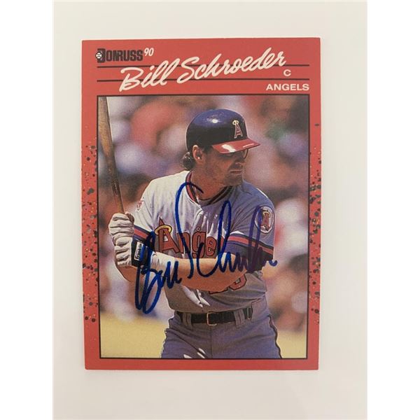 Bill Schroeder signed baseball card