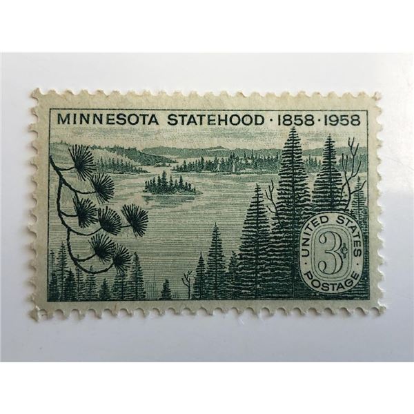 1958 3Â¢ Minnesota Statehood Stamp