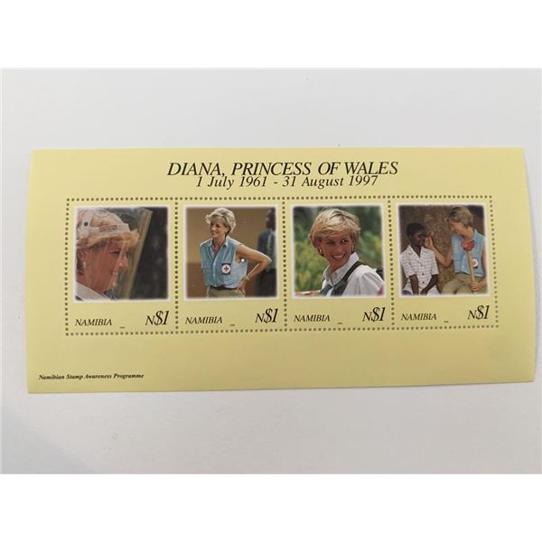 Nambia Diana Princess of Wales commemorative stamp set