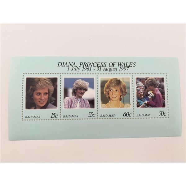 Bahamas Diana Princess of Wales commemorative stamp set