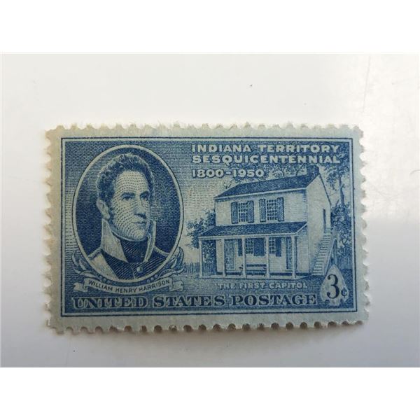 1950 3Â¢ Indiana Territory Issue 150th Anniversary Stamp