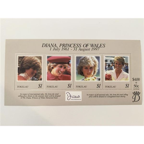 Tokelau Diana Princess of Wales commemorative stamp set
