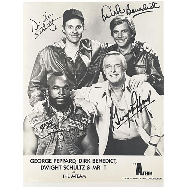 The A-Team  facsimile signed cast photo
