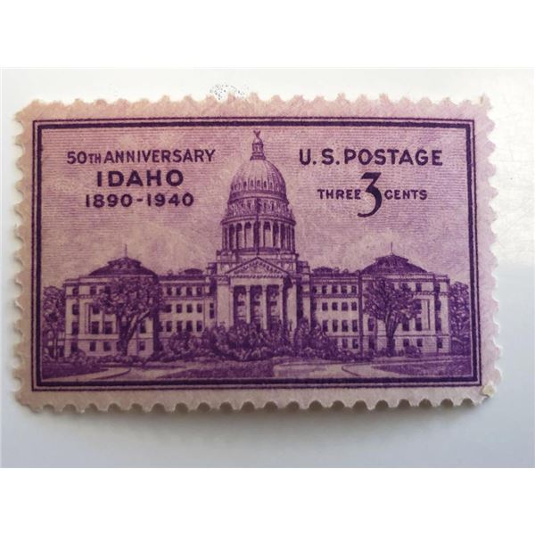 1940 3c Idaho Statehood 50th Anniversary Stamp