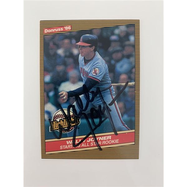 Wally Joyner signed baseball card