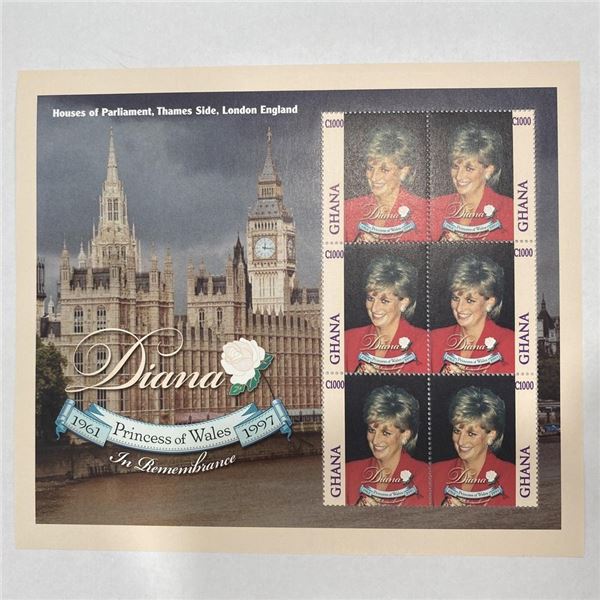 Ghana Diana Princess of Wales commemorative stamp set