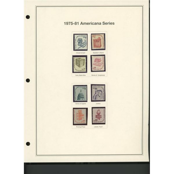 1975-81 American Series Stamp Set