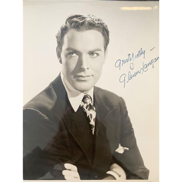 The Big Chase Glenn Langan signed photo