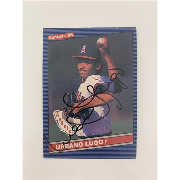 Urbano Lugo signed baseball card