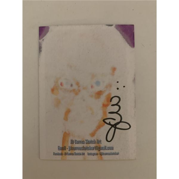 JD Correa hand drawn and signed sketch art