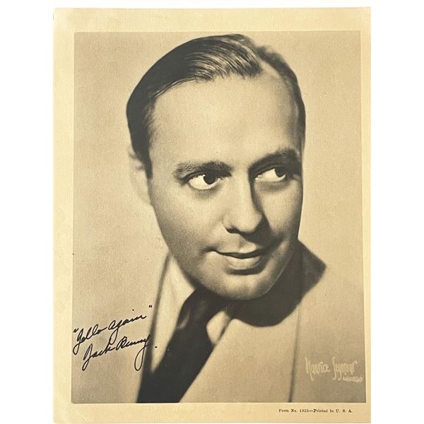 Jack Benny signed photo