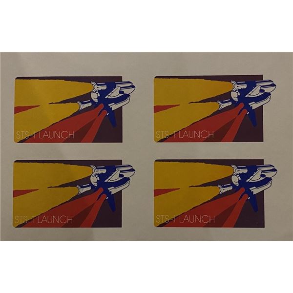 1981 STS-1 NASA Columbia Space Shuttle Transportation vintage decal