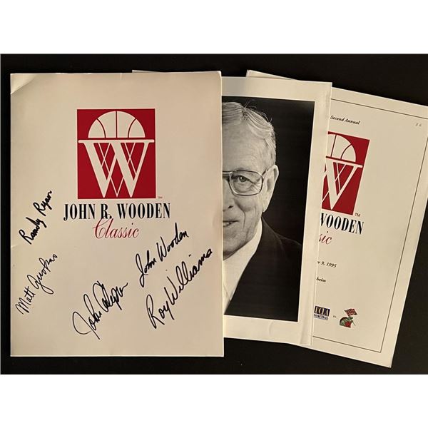 John R. Wooden Classic Signed Press Kit