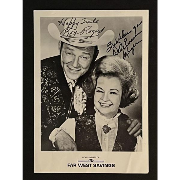 Western Stars Roy Rogers and Dale Evans Signed Photo