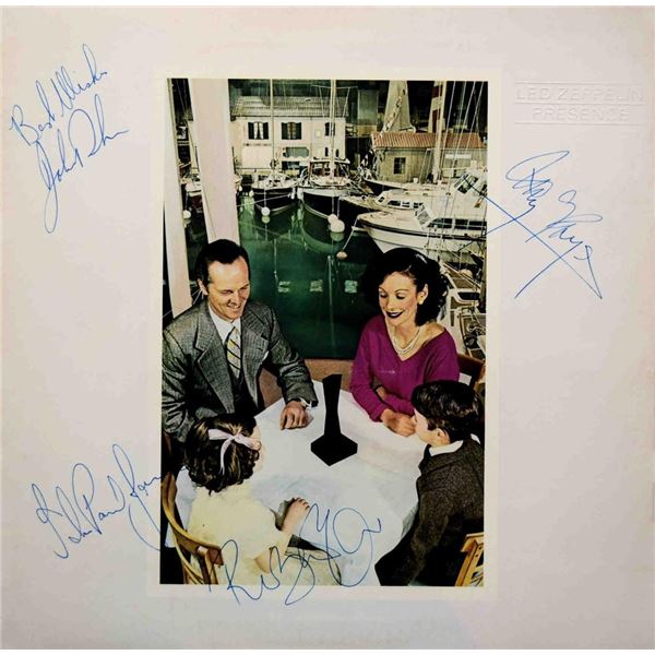 Led Zeppelin signed Presence album