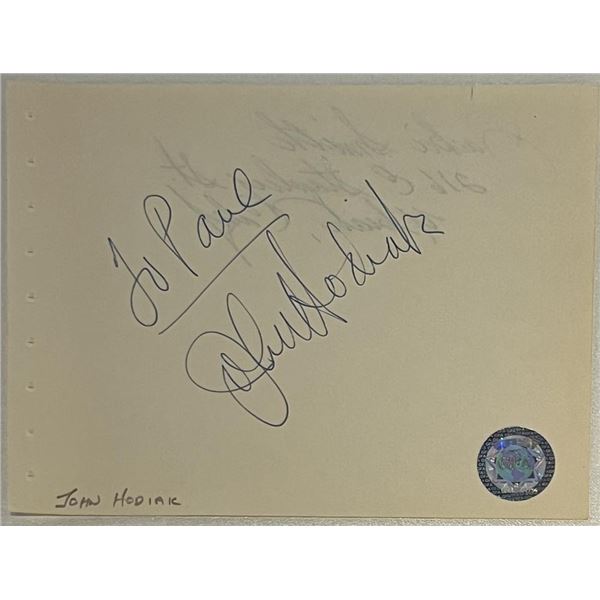 John Hodiak Original Signature