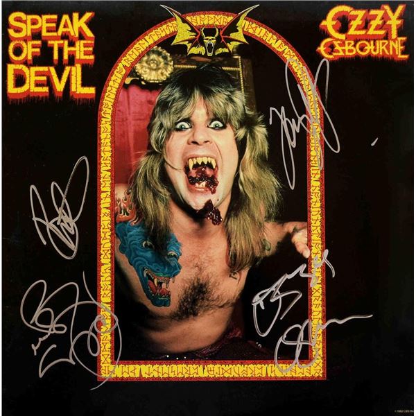 Ozzy Ozbourne signed Speak of the Devil Live album