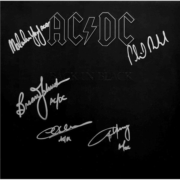 AC/DC Back in Black signed album