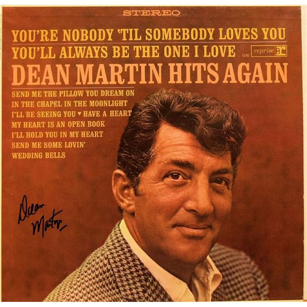 Dean Martin signed Hits Again album