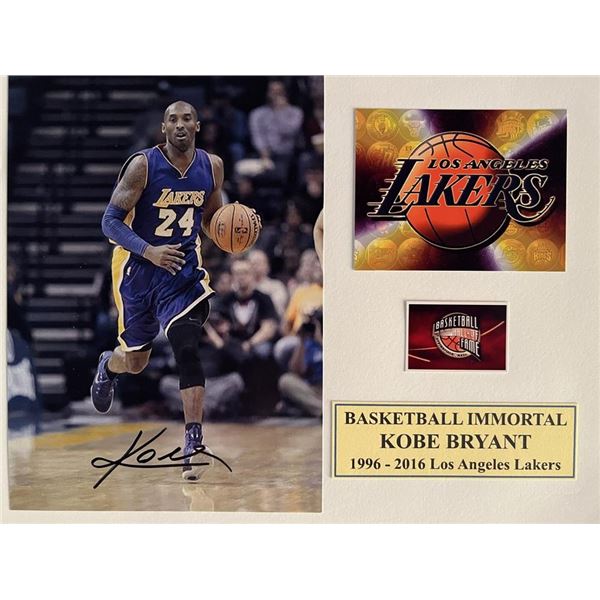 Kobe Bryant signed photo