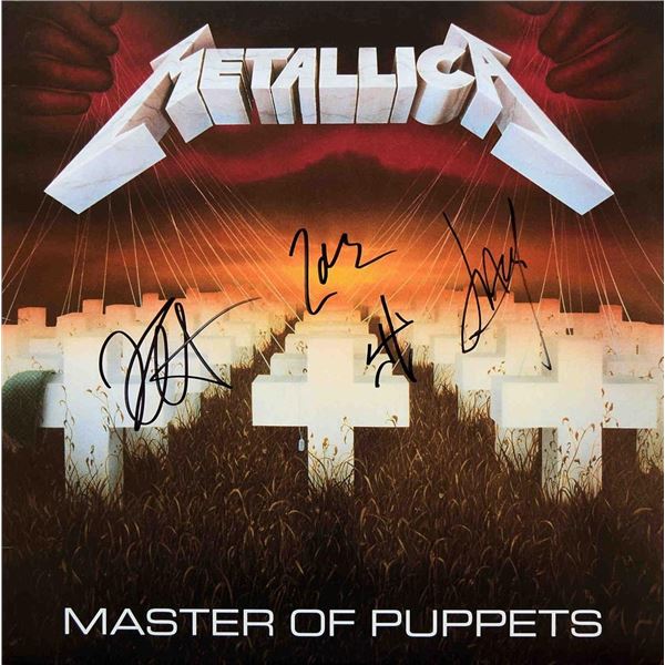Metallica signed Master Of Puppets album
