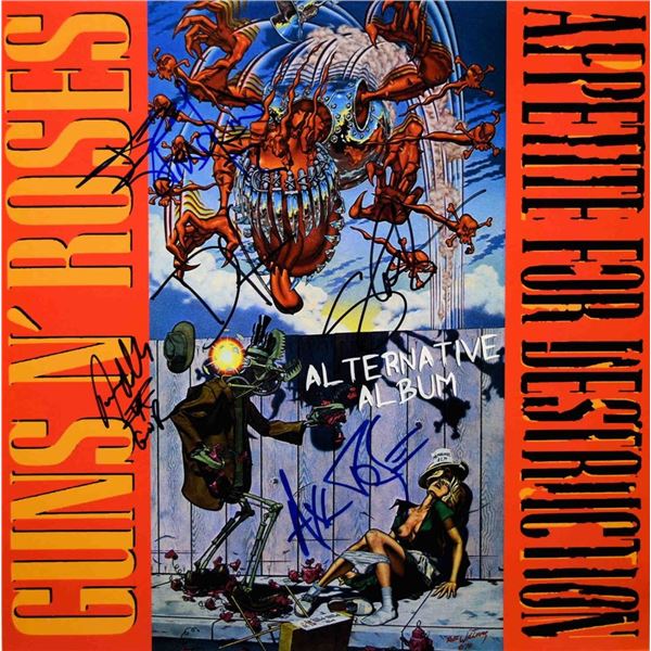 Guns N' Roses signed Appetite For Destruction album