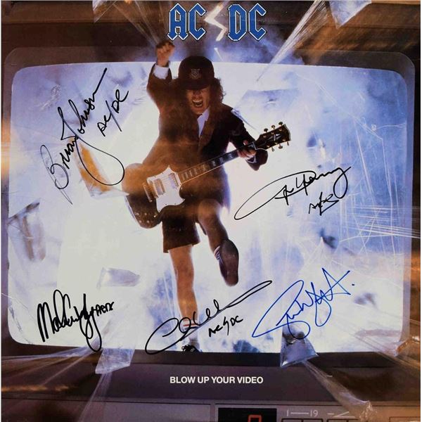 AC/DC Blow Up Your Video signed album