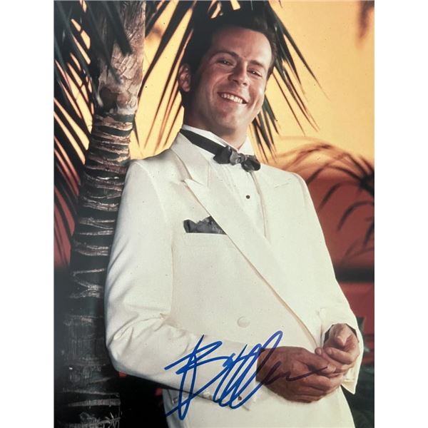 Moonlighting Bruce Willis signed photo