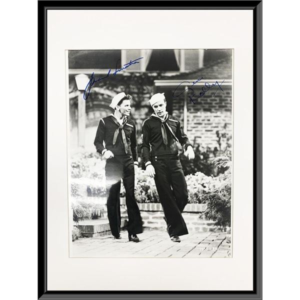 Frank Sinatra, Gene Kelly signed movie photo. GFA Authenticated