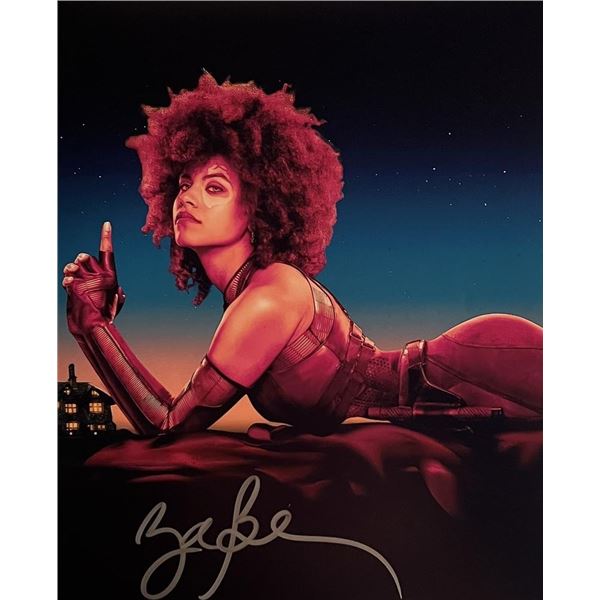 Deadpool Zazie Beetz signed photo