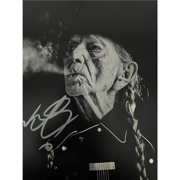 Willie Nelson signed photo